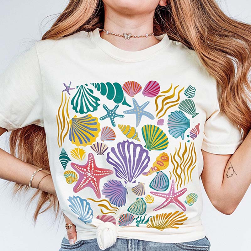 Vintage Seashells Ocean T-Shirt