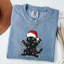 Cute Cat Christmas Lover Christmas T-Shirt