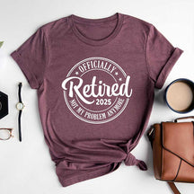 Funny Teacher Retirement Retired Est 2025 T-Shirt
