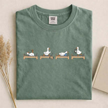 Funny Goose Pilates Minimal Animal Gym T-Shirt