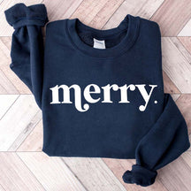 Minimalist Merry Christmas Sweatshirt