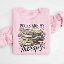 Retro Books Are My Therapy Sweatshirt