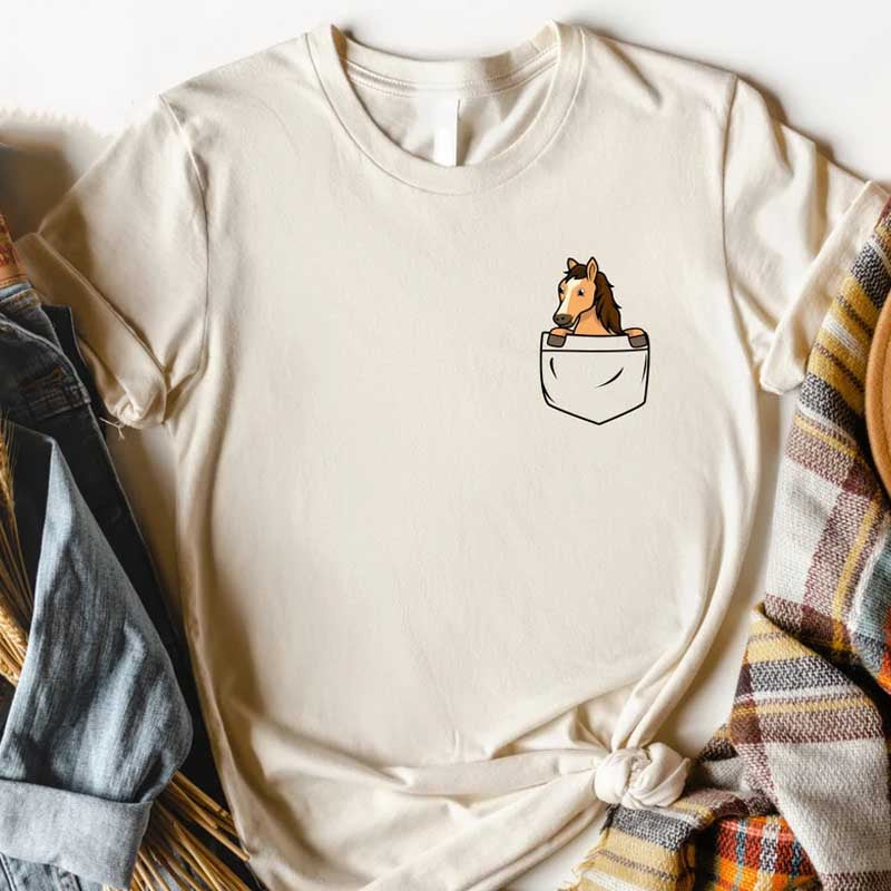 Horse Pocket Lover T-Shirt