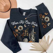 Faithful Bible Verse Wildflowers Sweatshirt