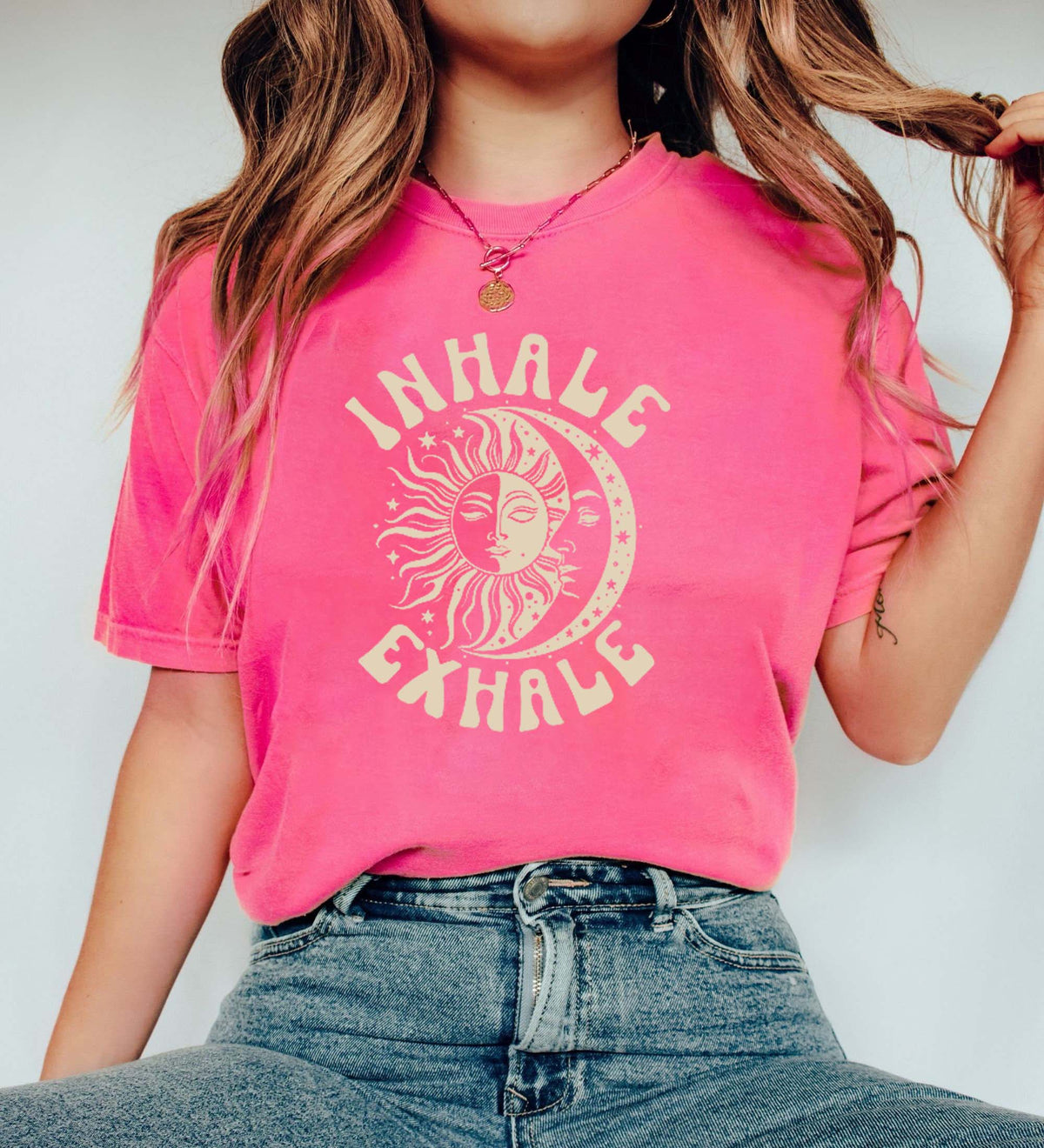 Boho Yoga Sun and Moon T-Shirt