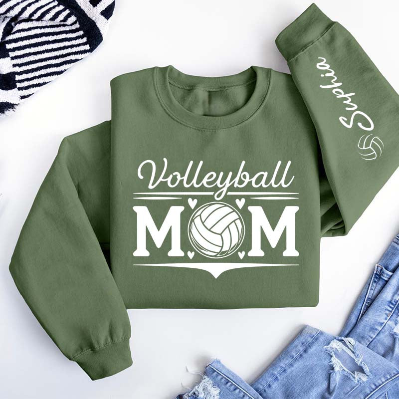 Personalized Volleyball Love Mom Sweatshirt