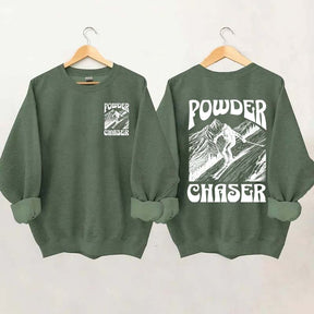 Powder Chaser Funny Skiing Sweatshirt