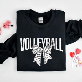 Retro Volleyball Bow Sweatshirt