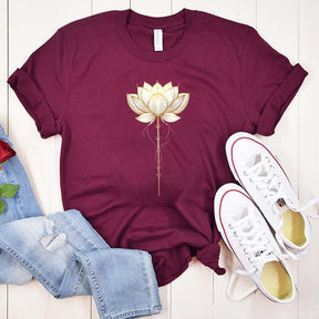 Lotus Flower Positive Energy Yoga T-Shirt