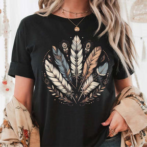 Boho Feather Bohemian T-Shirt