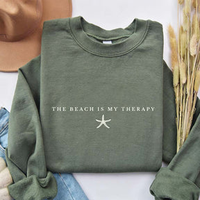 The Beach Is My Therapy Vacation Sweatshirt