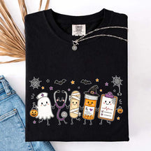 Halloween Nursing Doodle T-Shirt