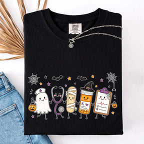 Halloween Nursing Doodle T-Shirt