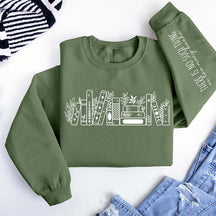 No Such Thing As Too Many Books' Sweatshirt
