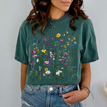 Boho Wildflowers & Bees Garden T-Shirt