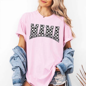 Comfort Colors Checkered Mama T-Shirt