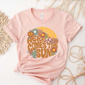 Retro Summer  Here Comes The Sun T-Shirt