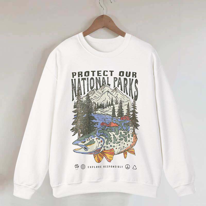 90s National Parks Granola Girl Sweatshirt