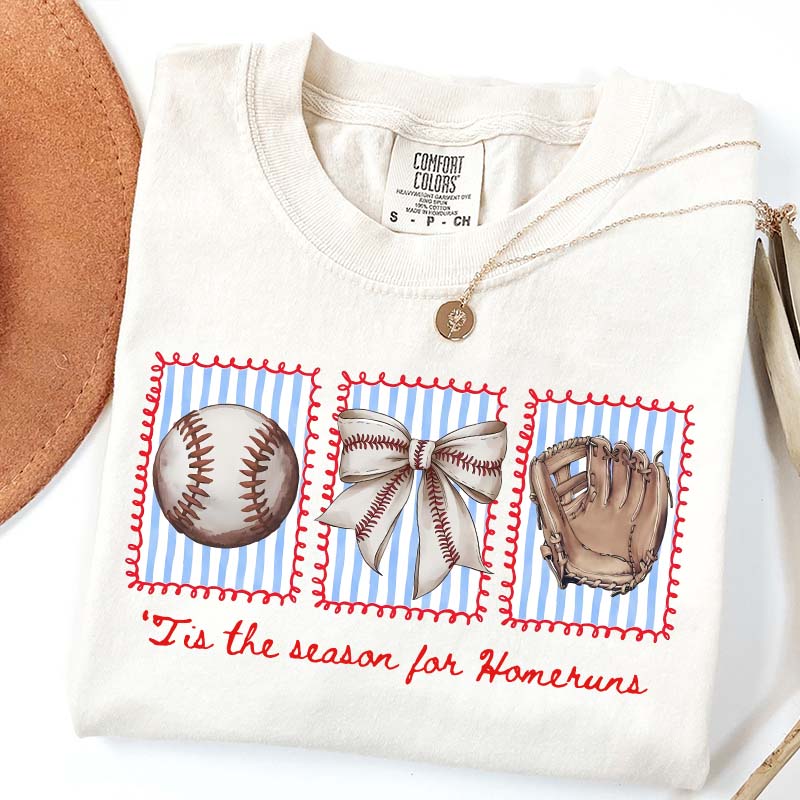 Tis the Season for Homeruns Baseball Mama T-Shirt