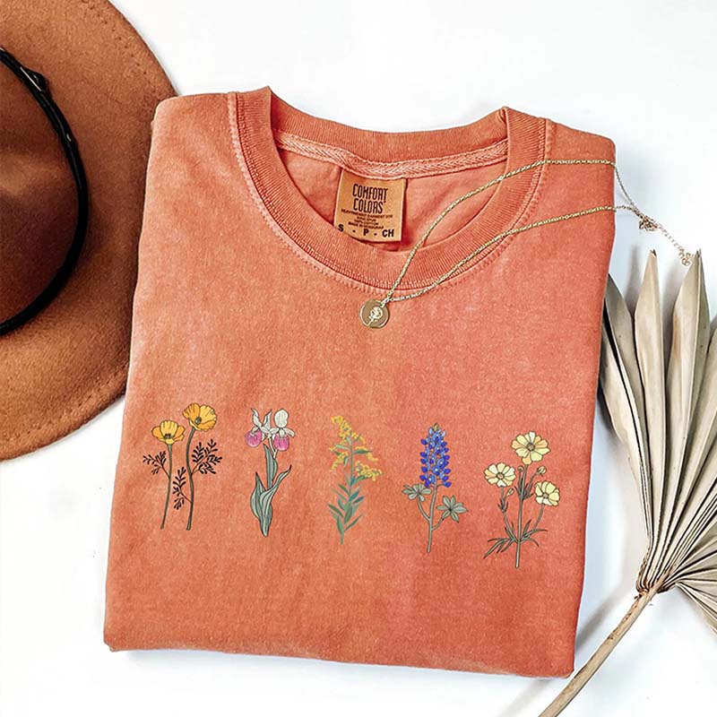 Wildflower Nature Best Friend Gift T-Shirt