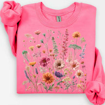 Pastel Botanical Floral Lover Gift Sweatshirt
