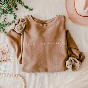 Love Like Jesus Faith Lightweight Sweatshirt