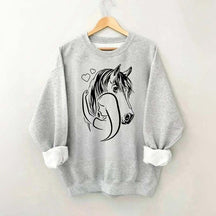 Rider Horse Lineart Sweatshirt