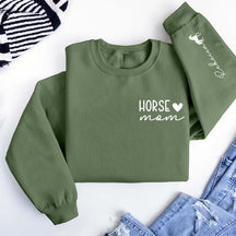 Custom Horse Rider Mom Sweatshirt