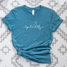 Cat Heartbeat Animal Lover T-Shirt