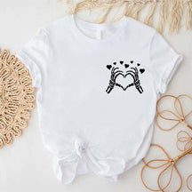 Skeleton Hand Heart T-Shirt