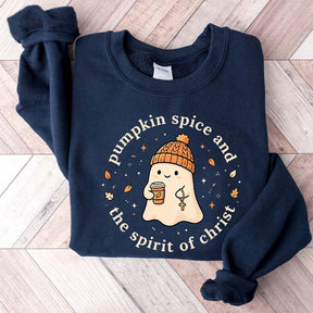 Faith Based Pumpkin Spice Coffee Ghost Sweatshirt
