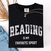 Retro Reading Is My Favorite Sport Cute T-Shirt