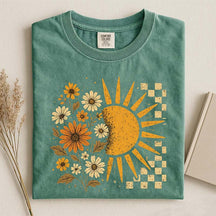 Retro Floral Sun T-Shirt