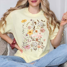Pressed Flowers Vintage Nature Lover T-Shirt