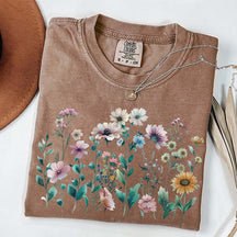 Gift For Nature Lover  Botanical Flowers T-Shirt