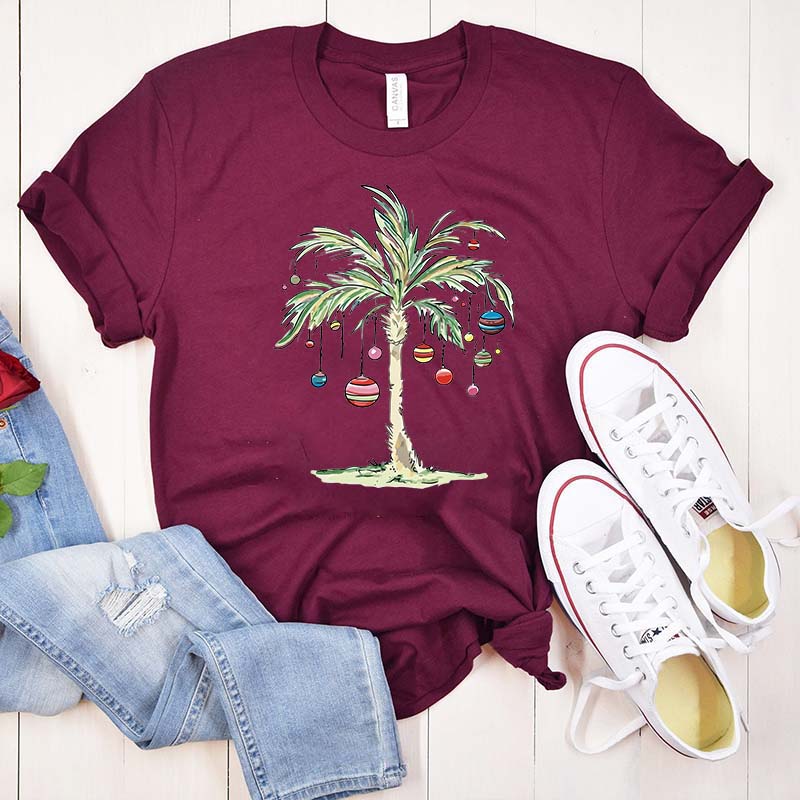 Christmas Palm Tree Cute T-Shirt