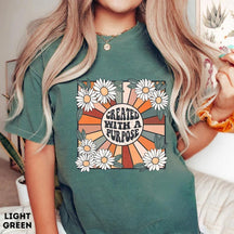 Hier kommt das Sun Boho Flower T-Shirt