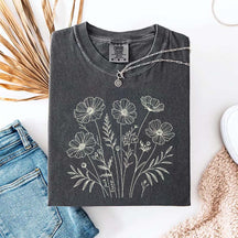 Comfort Color Flowers Lover GIfts T-Shirt
