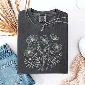 Comfort Color Flowers Lover GIfts T-Shirt