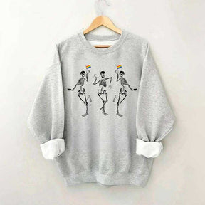 Skeleton Pride Rainbow Sweatshirt