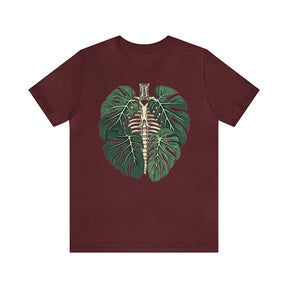T-shirt corps de plante squelette