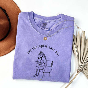 My Therapist Eats Hay Horse Lover T-Shirt