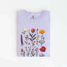 Boho Wildflowers Whimsigoth Cottagecore Floral  T-Shirt