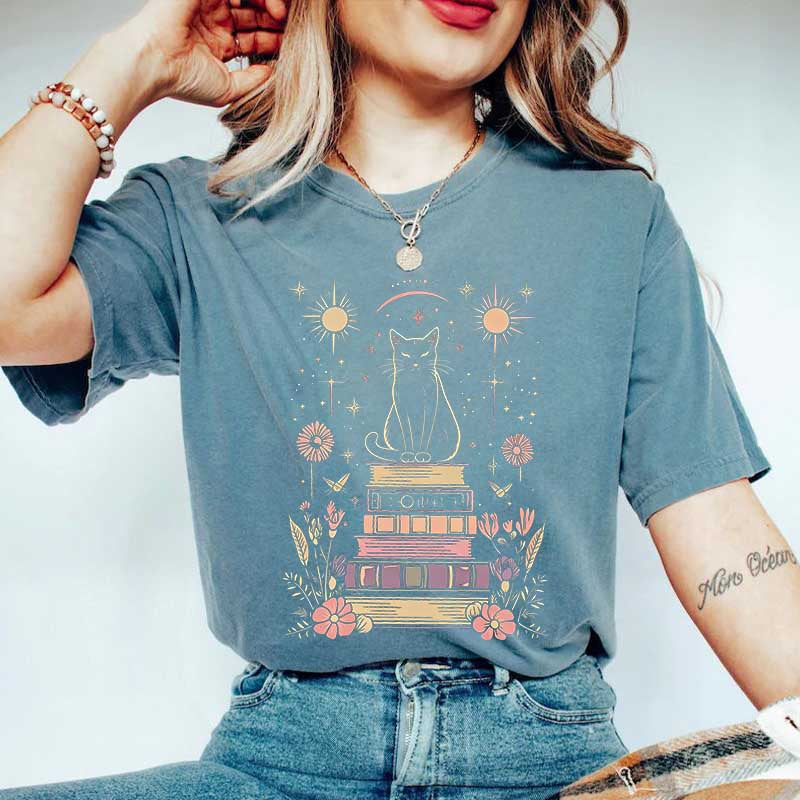 Retro Mystical Cat T-Shirt