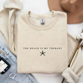 The Beach Is My Therapy Vacation Sweatshirt