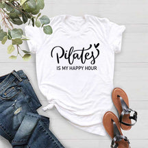 Pilates is My Happy Hour Yoga T-Shirt