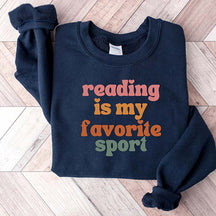 Reading is My Favorite Sport Cute Sweatshirt