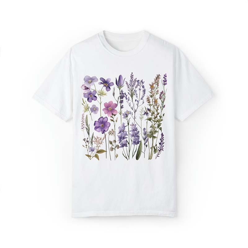 Boho Flowers Lavender T-Shirt