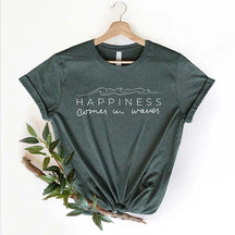 Happiness Comes In Waves T-Shirt