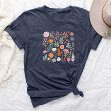 Pink Floral Wildflower Ladies T-Shirt
